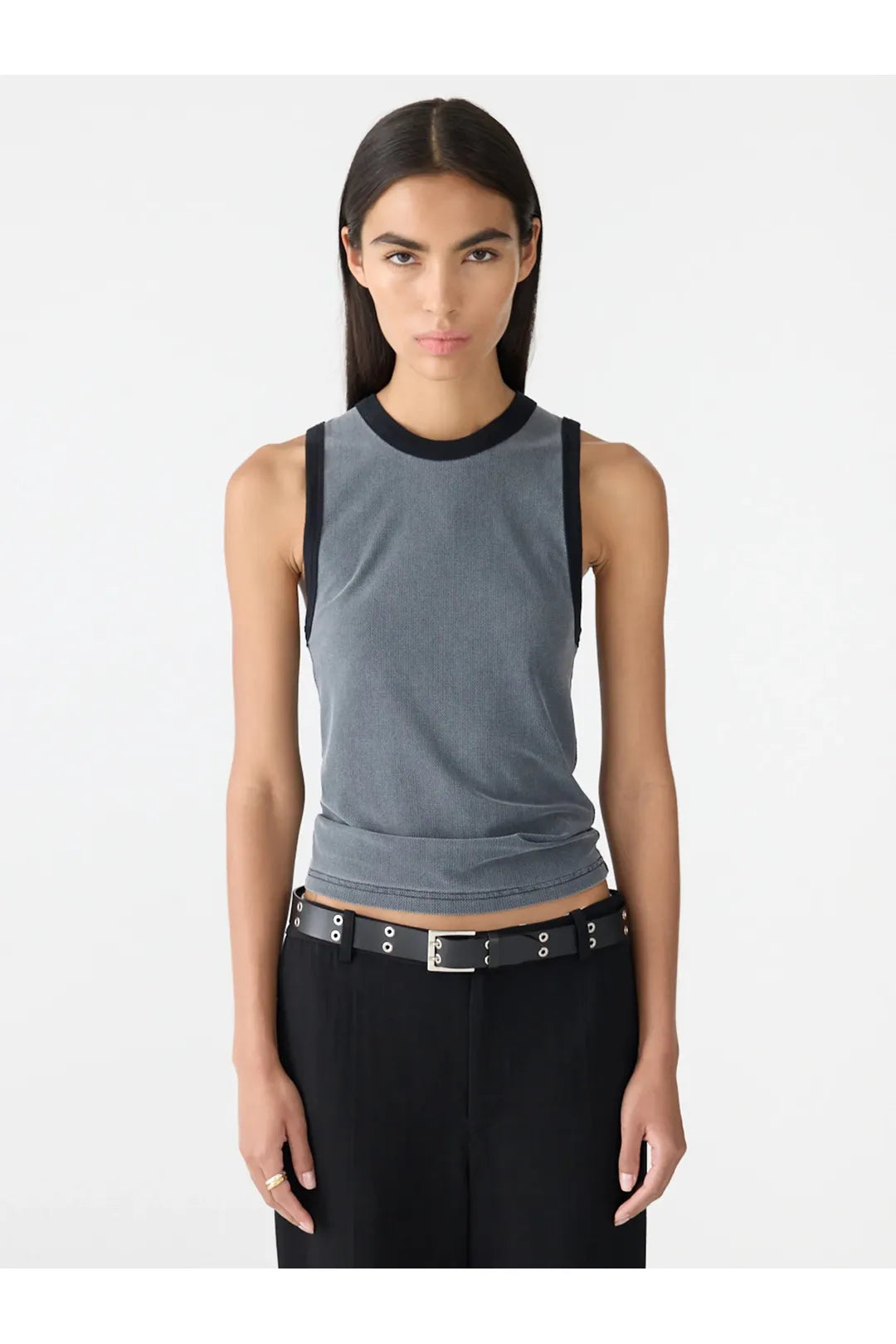 Mesh seam detail tank, washed black