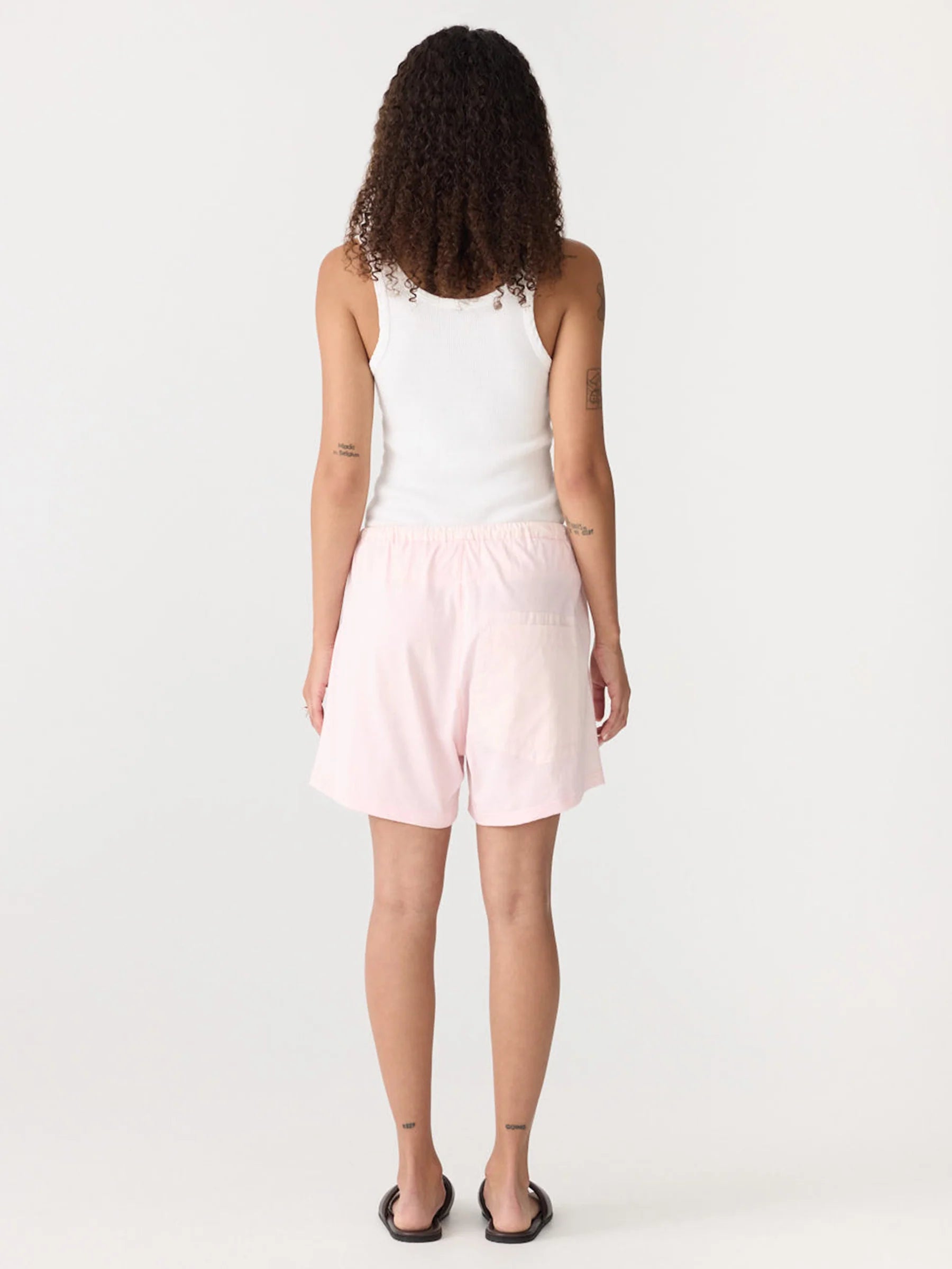 Midweight pocket shorts II, powder pink