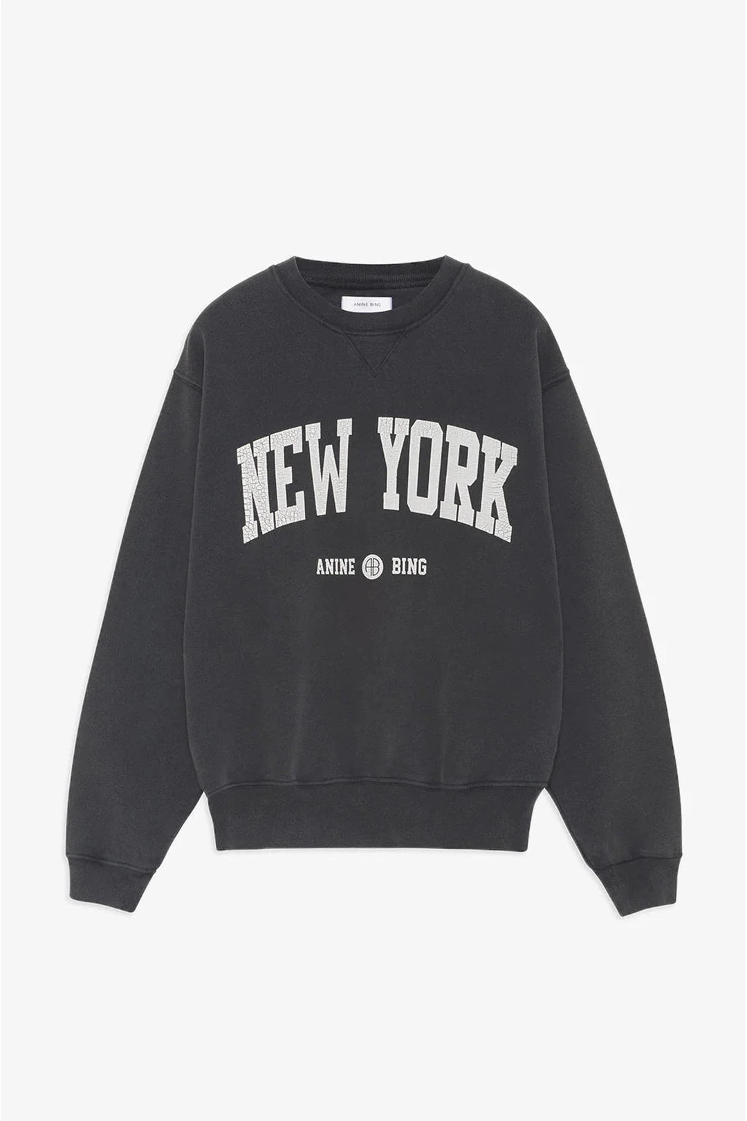 Ramona sweatshirt university new york, washed black