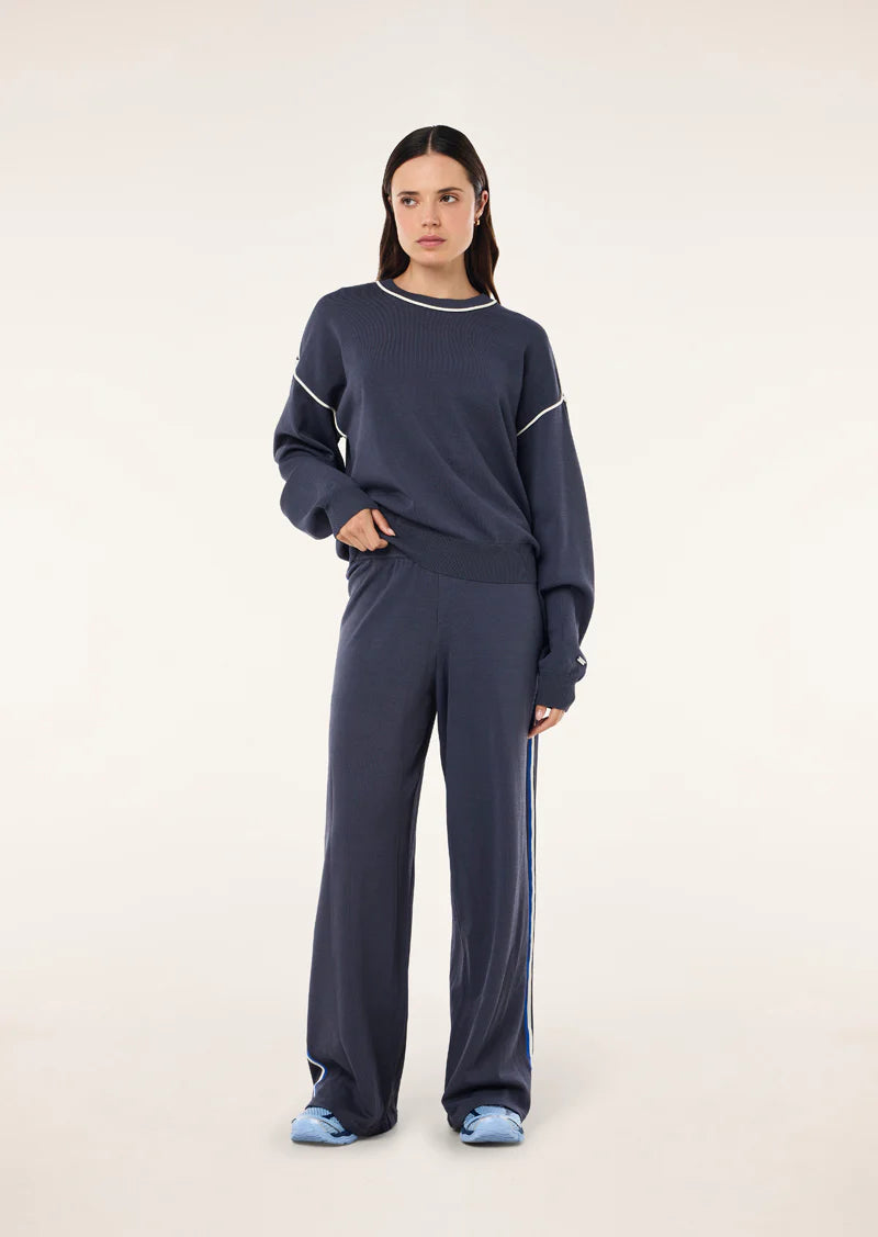 Reatreat knit pant, marine blue