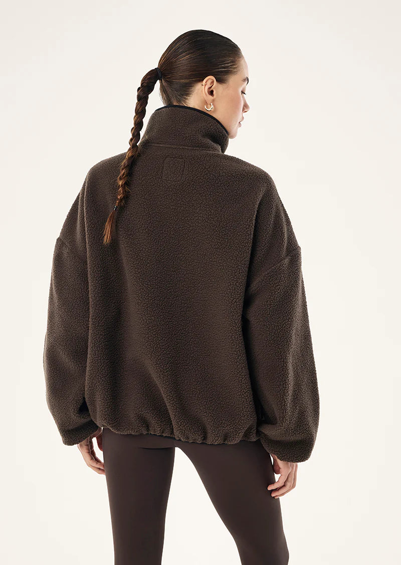 Rotate quarter zip, coffee