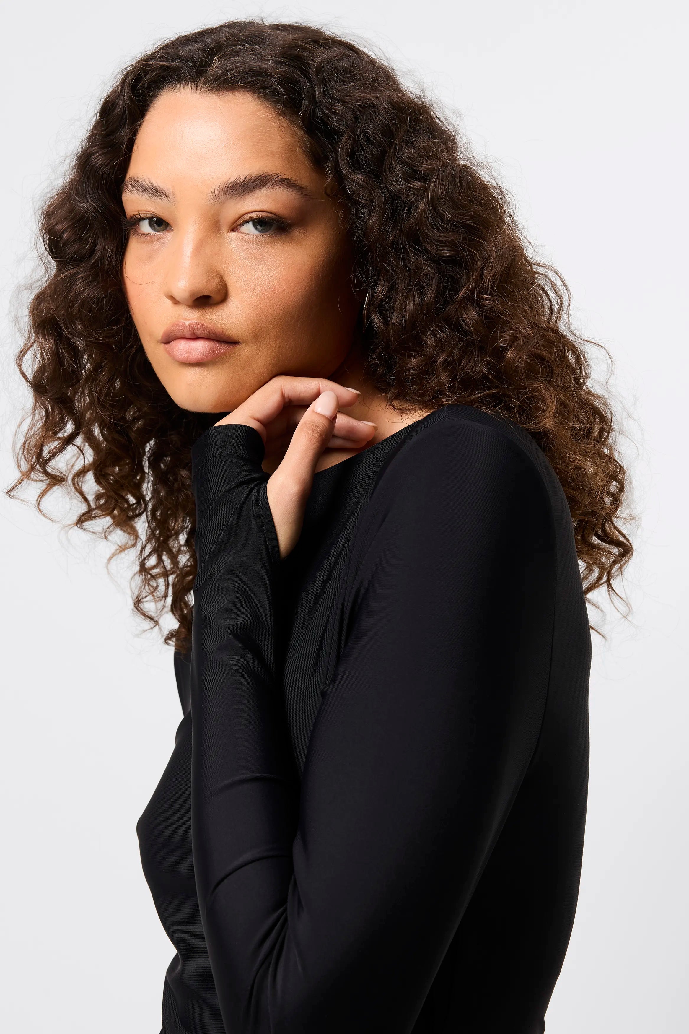 Regal maxi dress, black