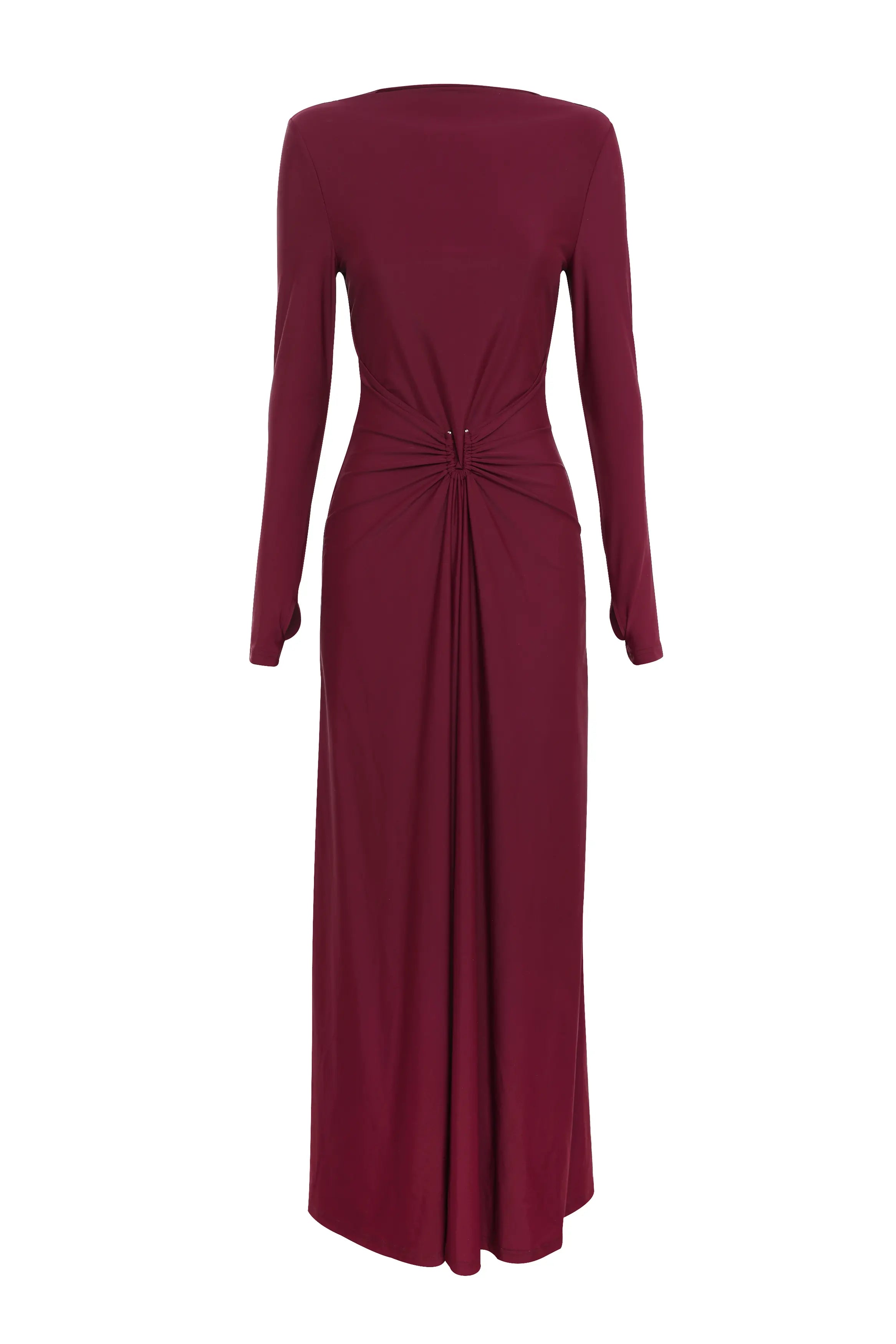 Regal maxi dress, bordeaux