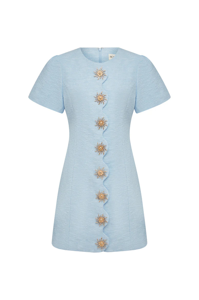 Helena dress, bluebell