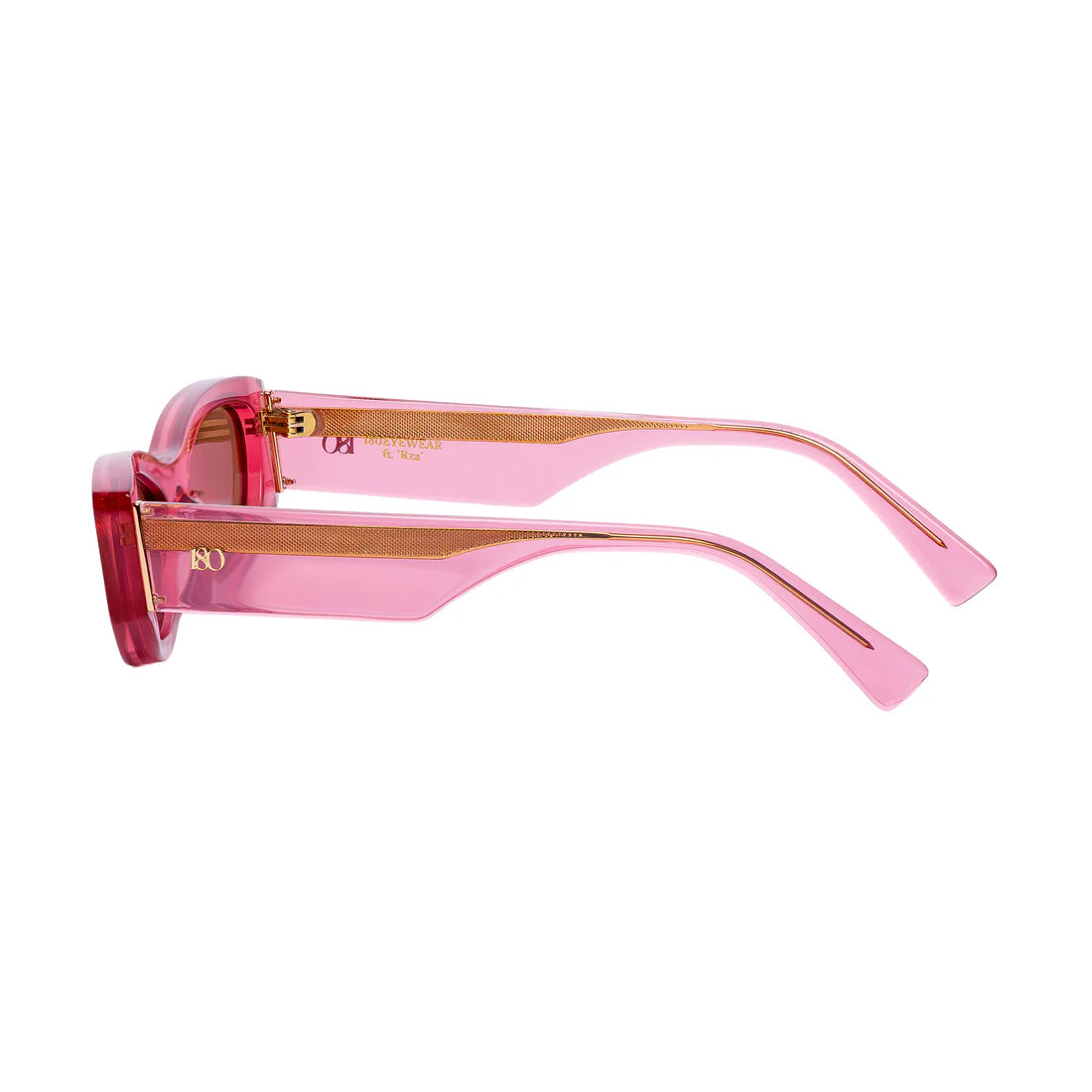 Rza ft transparent pink with brown lens