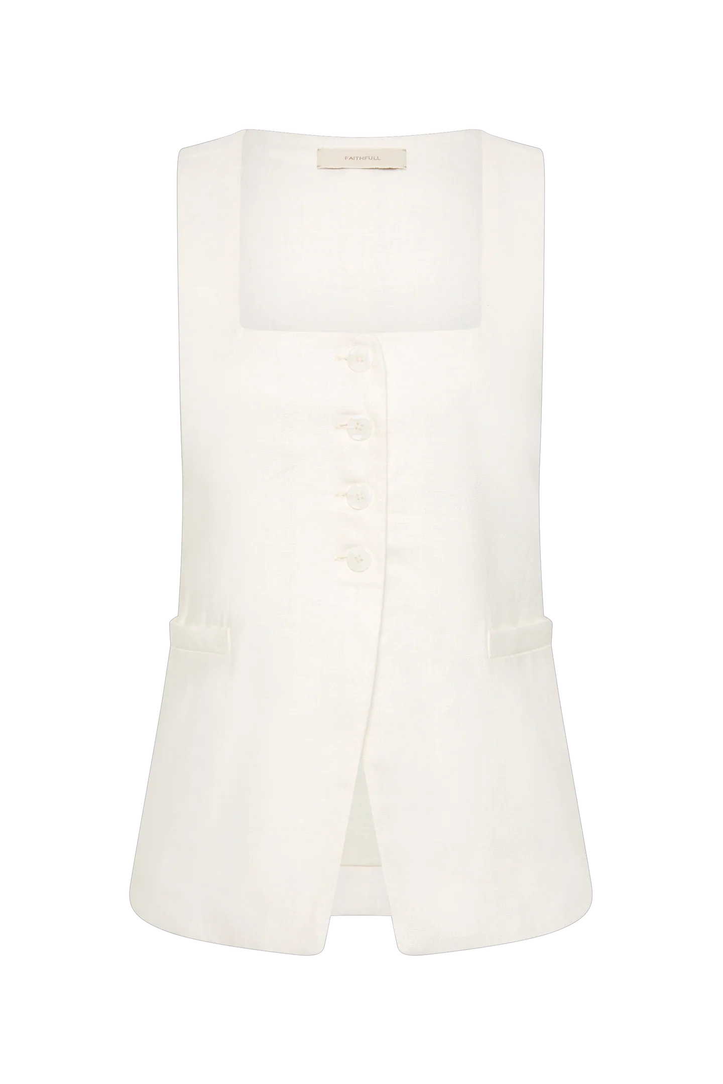 Jackie vest, white