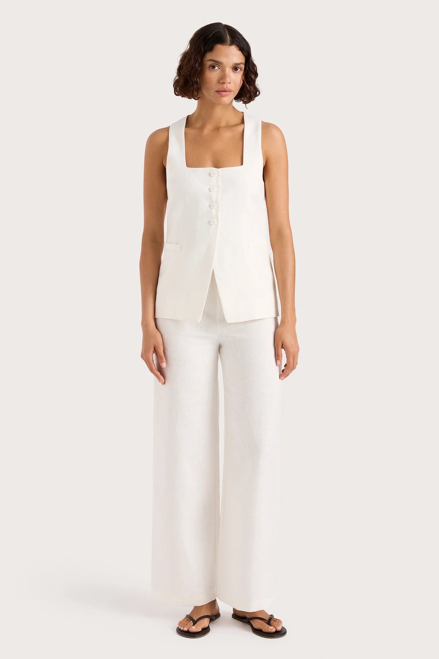 Jackie vest, white