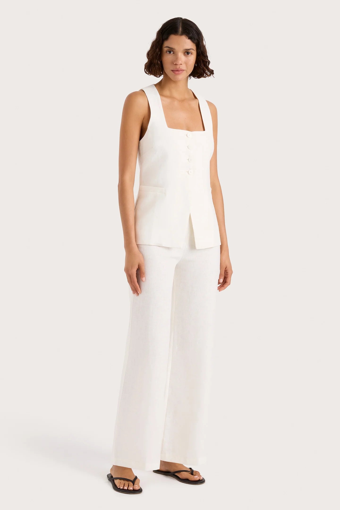 Jackie vest, white