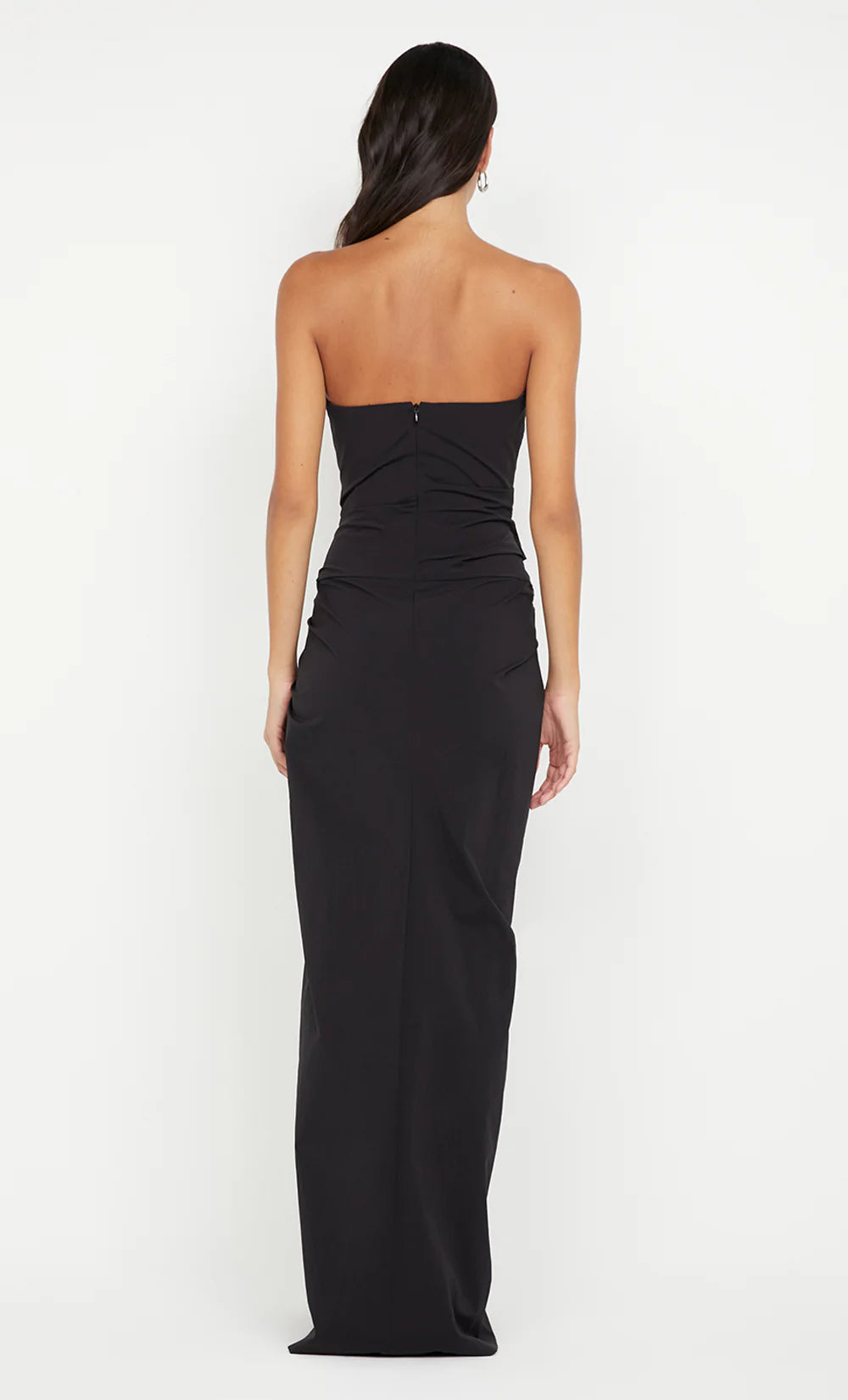 Domenic strapless dress, black