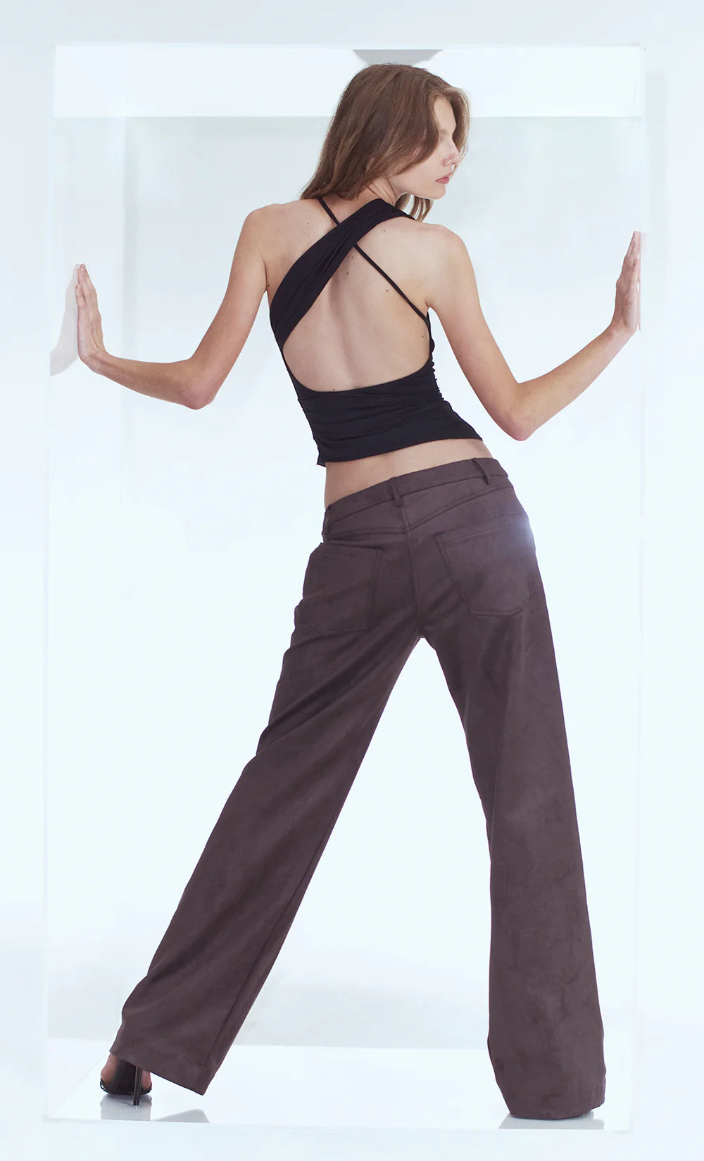 Bree asym top, black