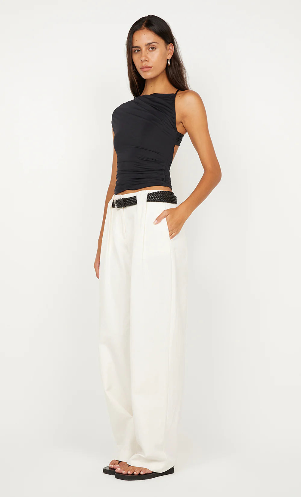Bree asym top, black