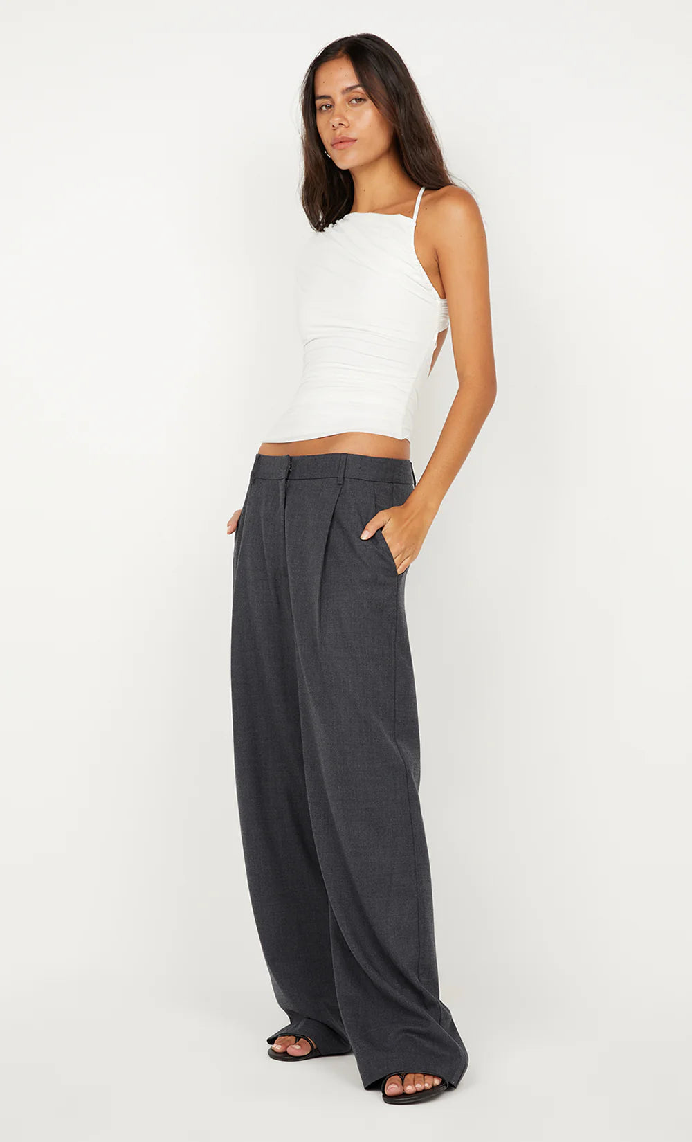 Bree asym top, white
