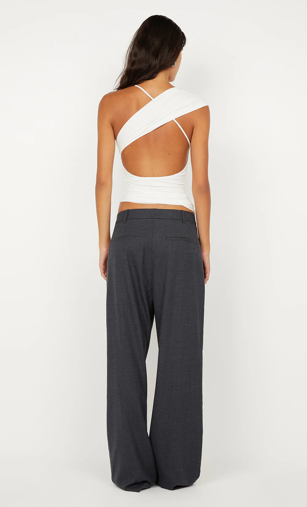 Bree asym top, white