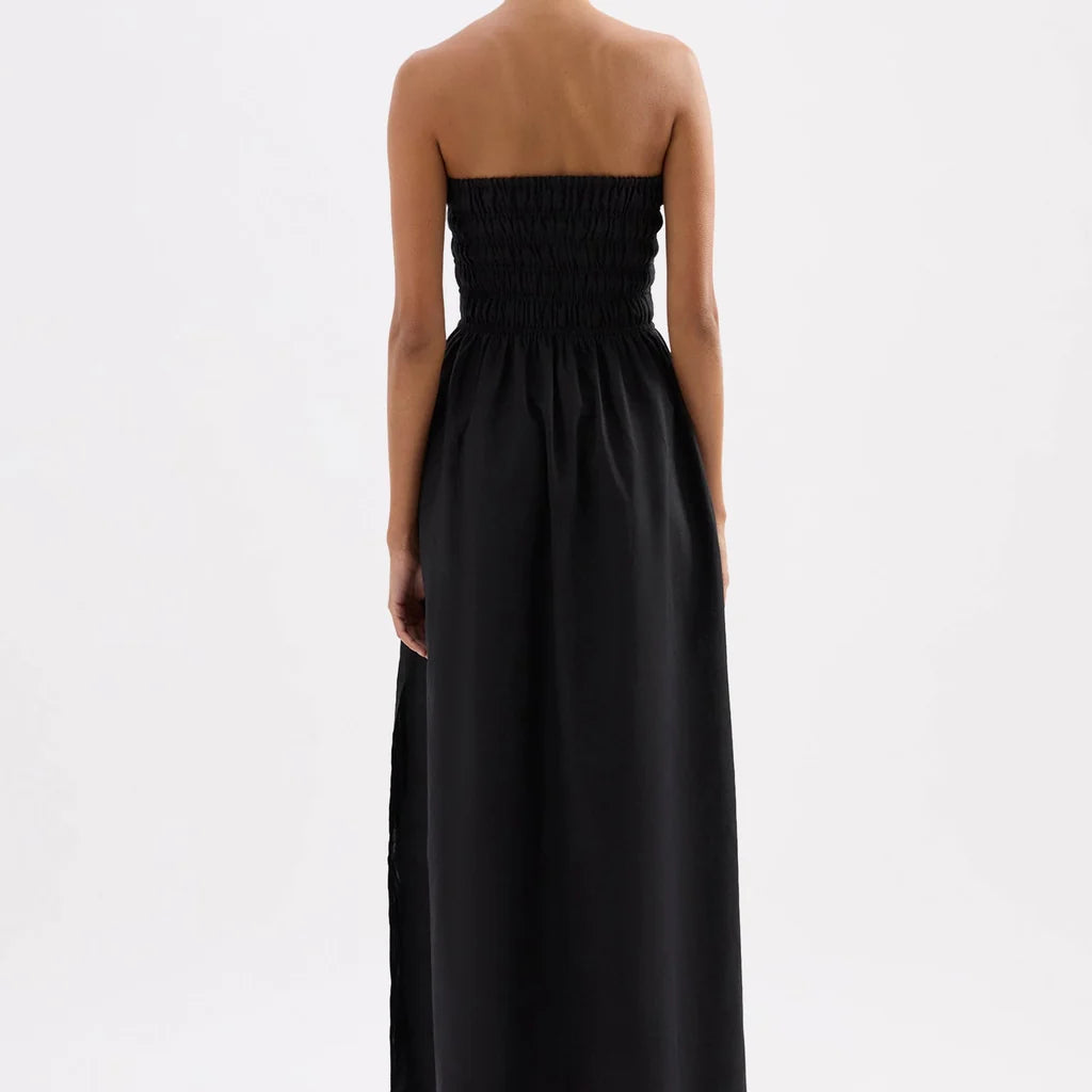 Zuri tencel maxi dress, black