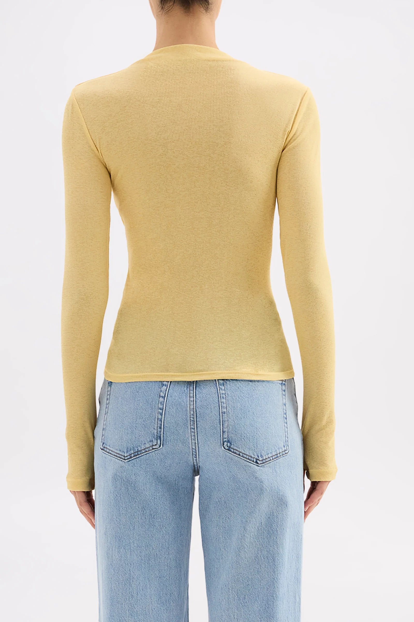 Marti mesh top, butter