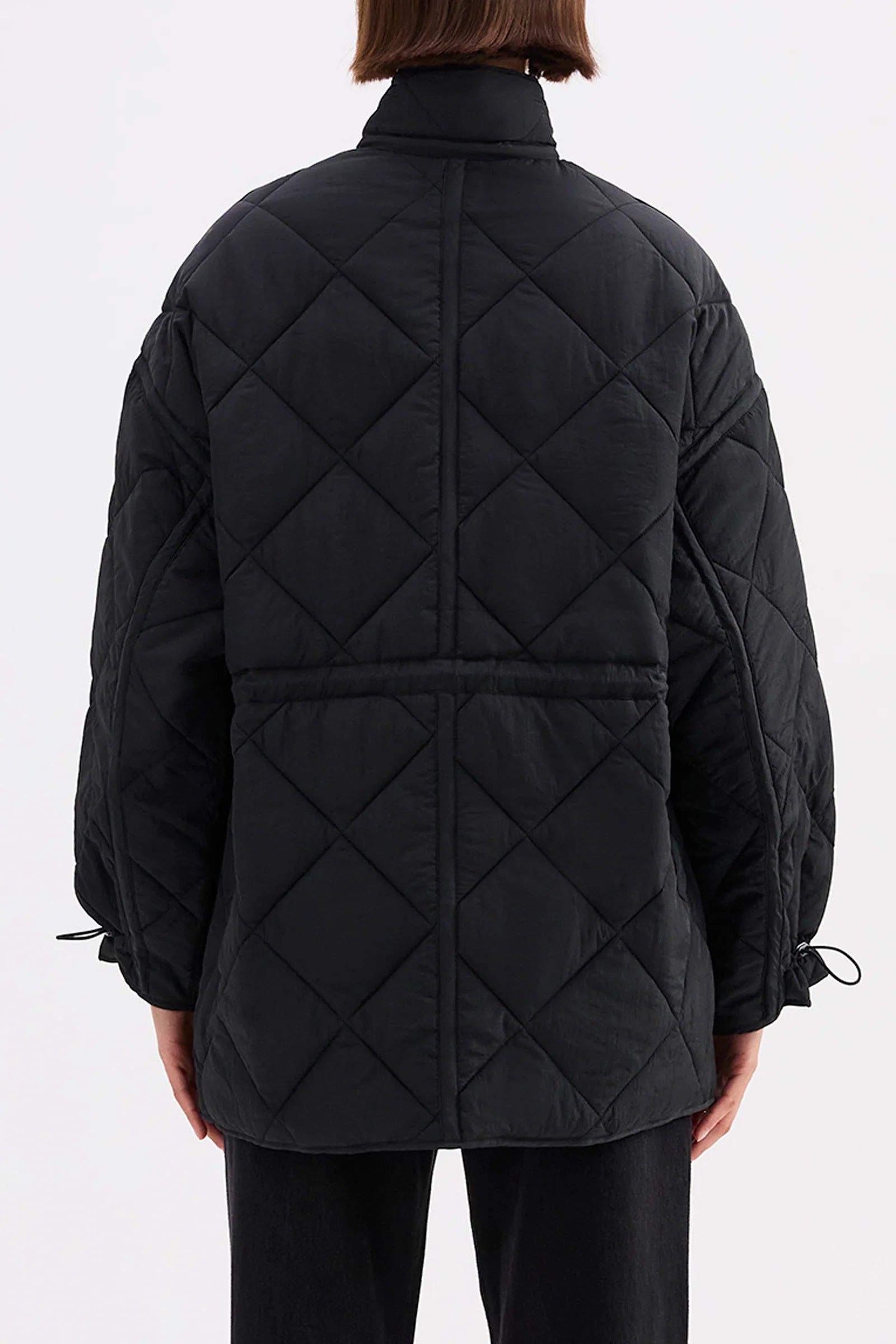 Atlas puffer jacket, black