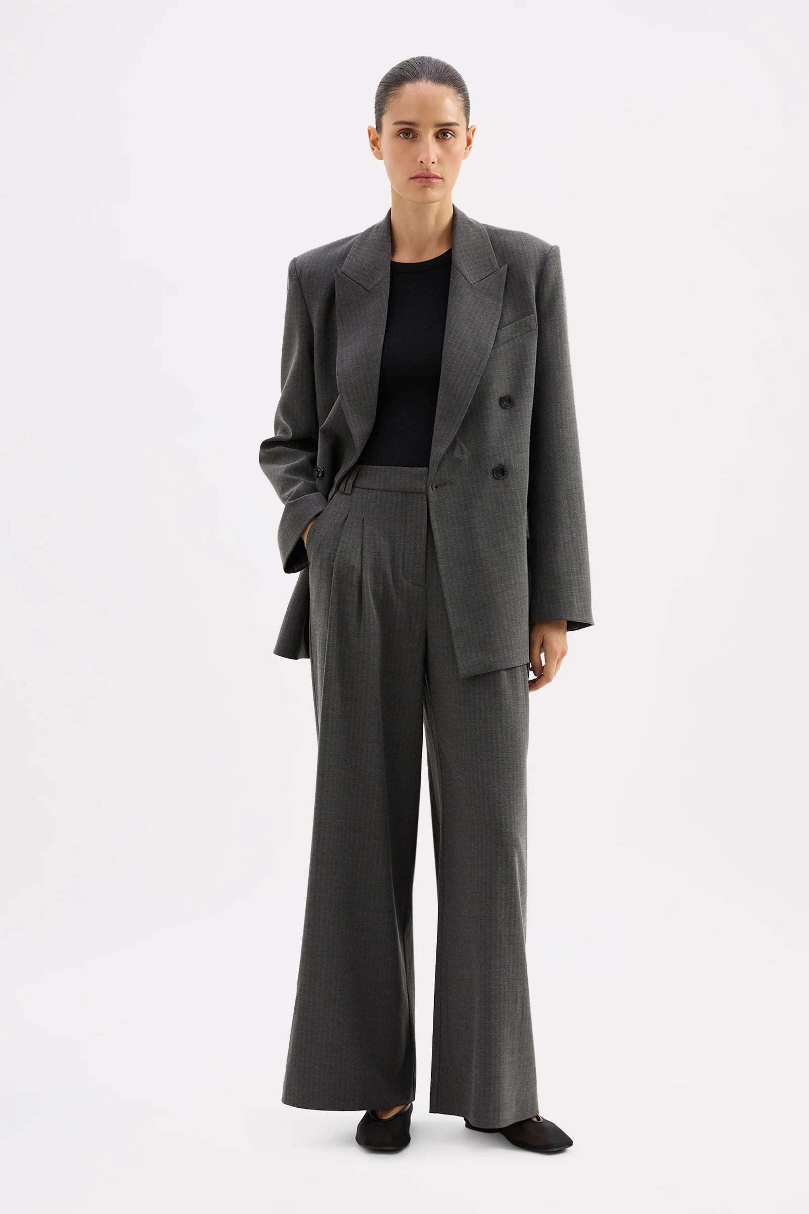Fosca blazer, charcoal