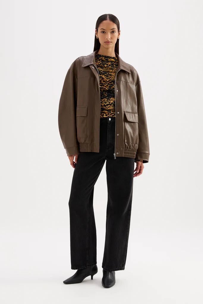 Lyla vegan jacket, umber