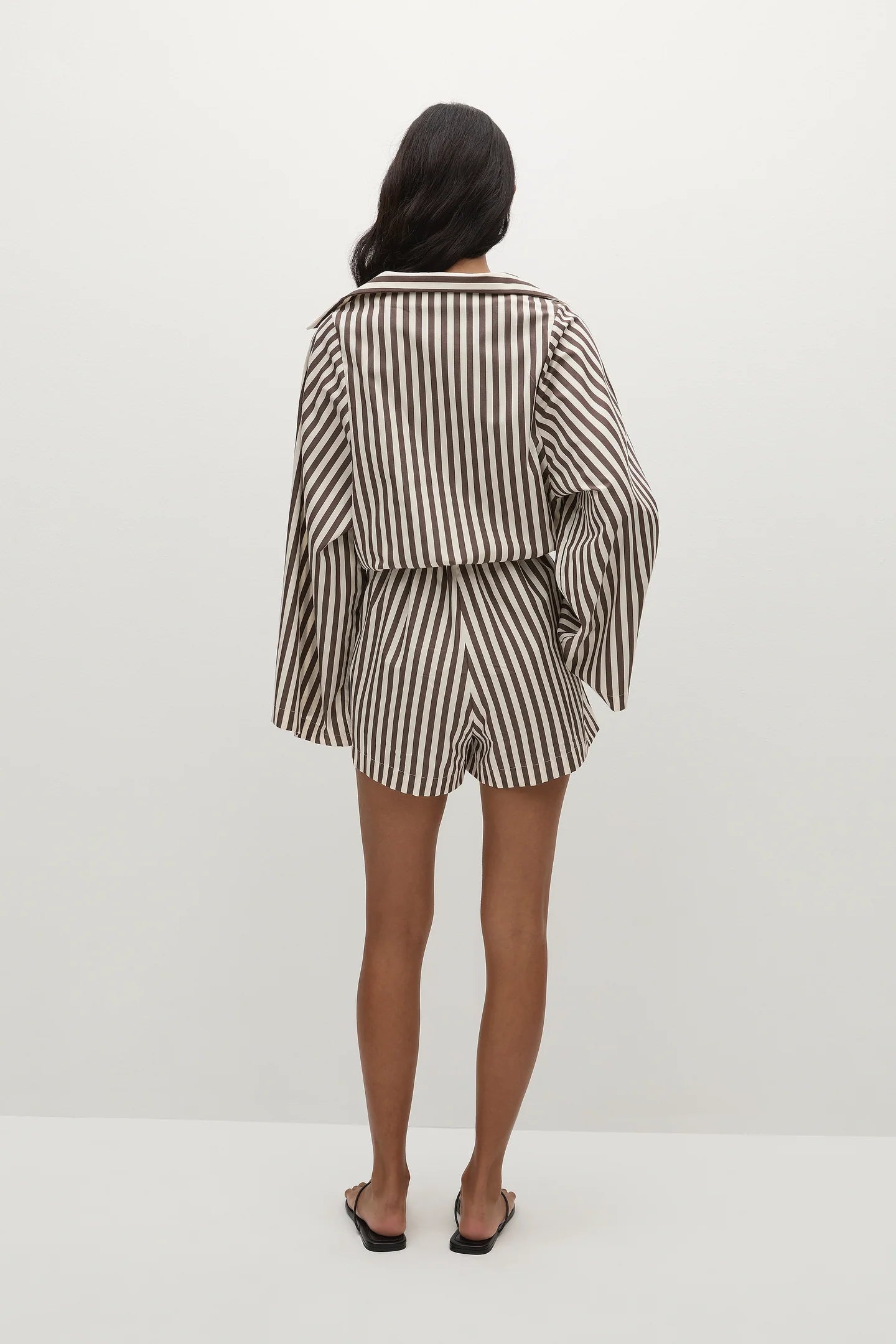 Aksel playsuit, norway stripe espresso