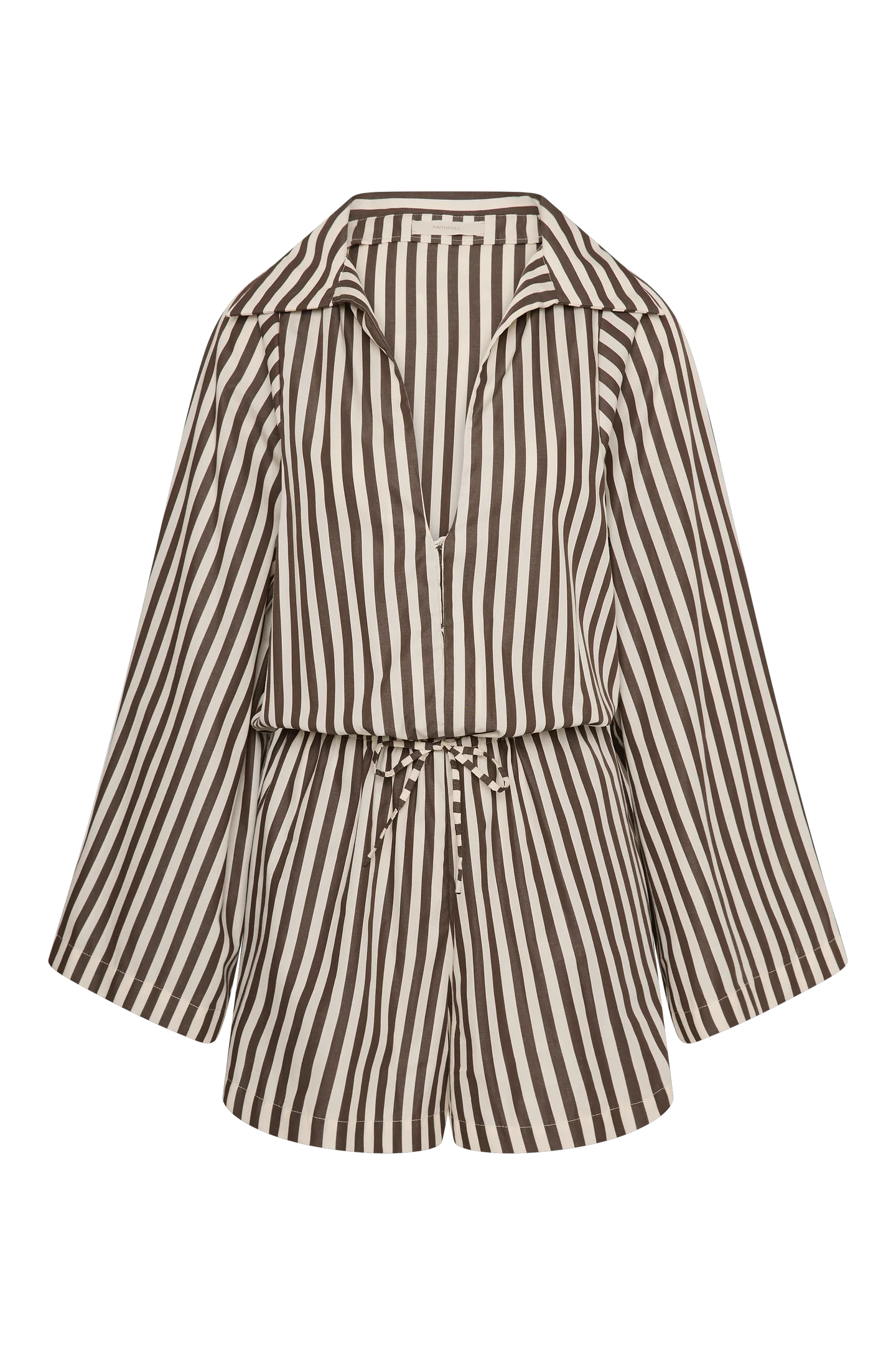 Aksel playsuit, norway stripe espresso