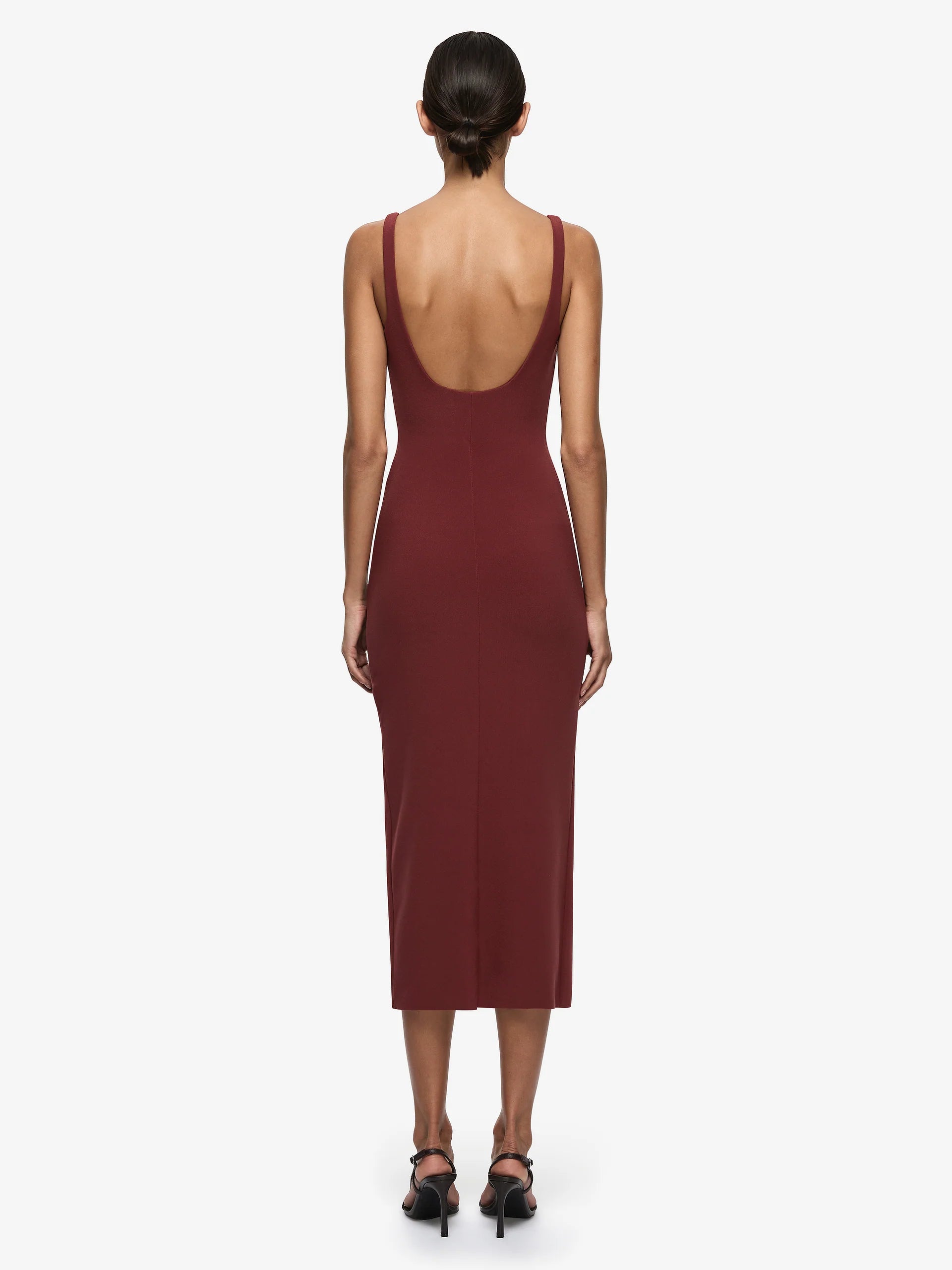 Karina tuck midi dress, sangria