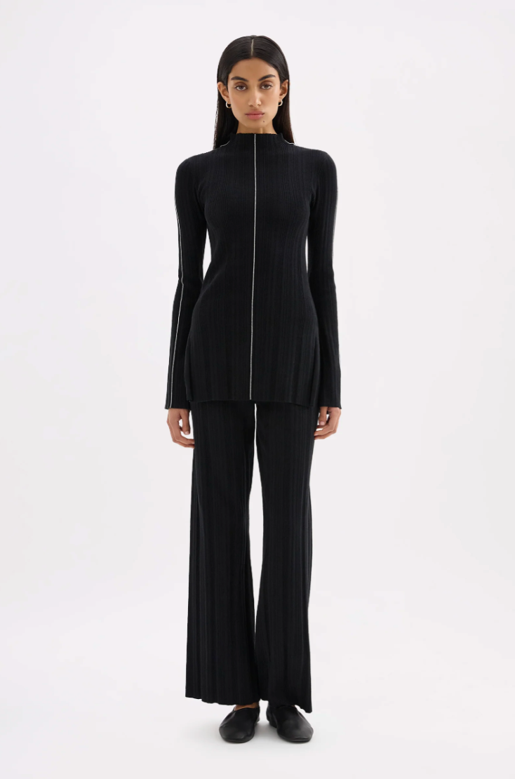 Sedona knit pant, black