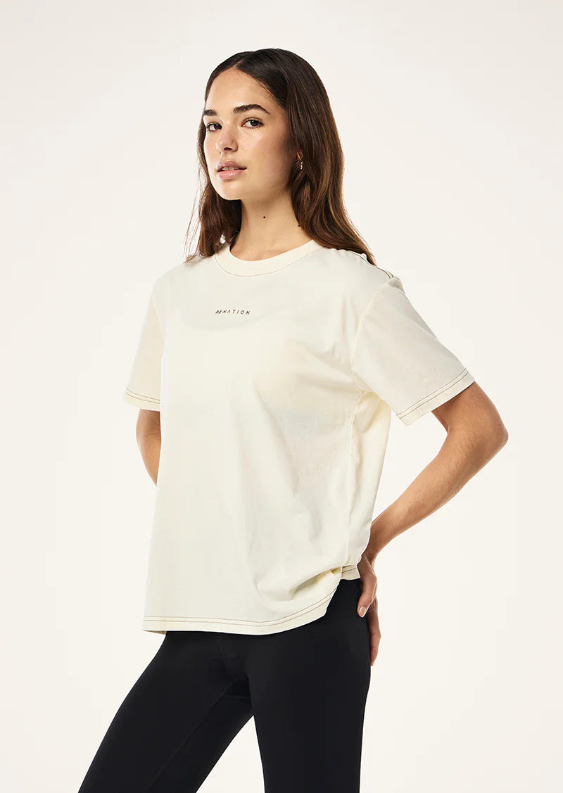 Shift tee, whisper white