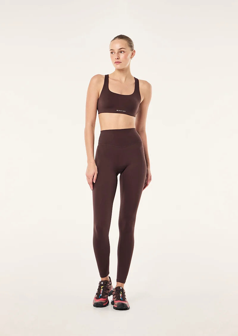 Signature full length legging, dark plum