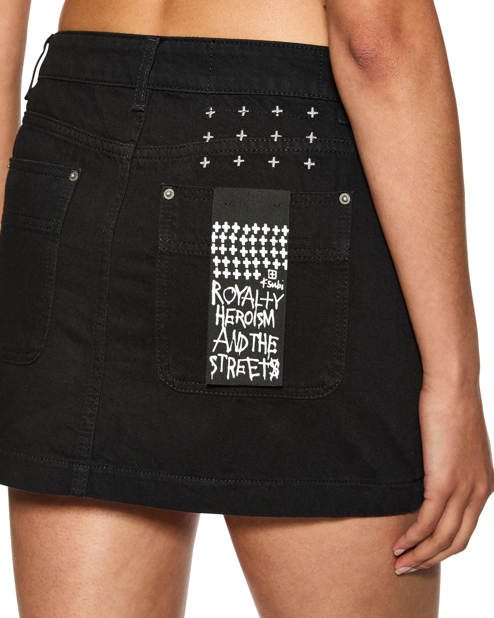 low rider mini skirt, boneyard black