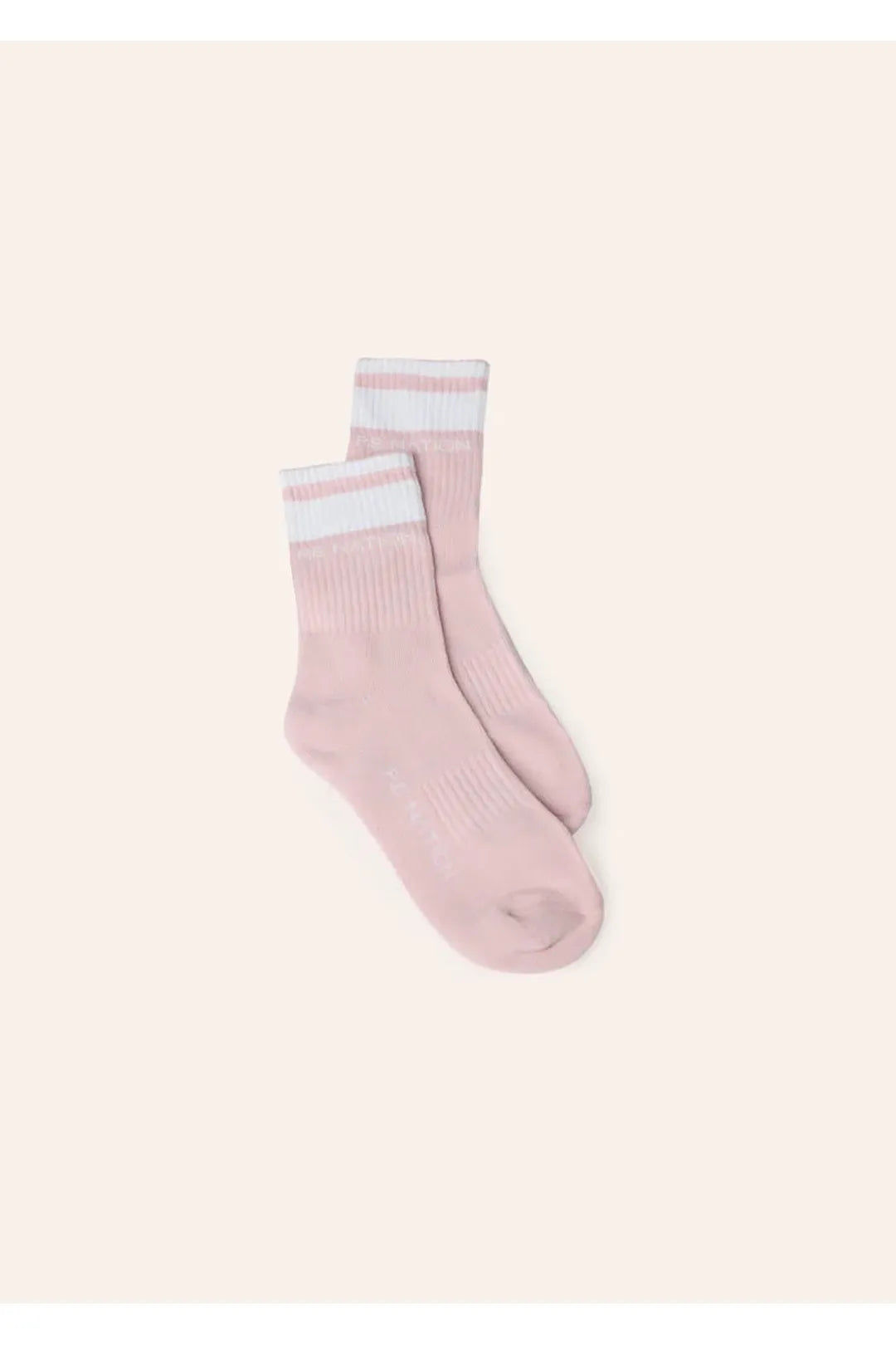 Homage sock, chalk pink/white