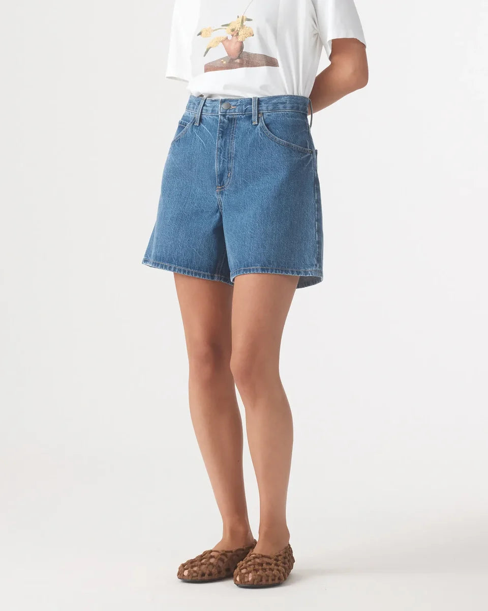 Mira short, bluestone