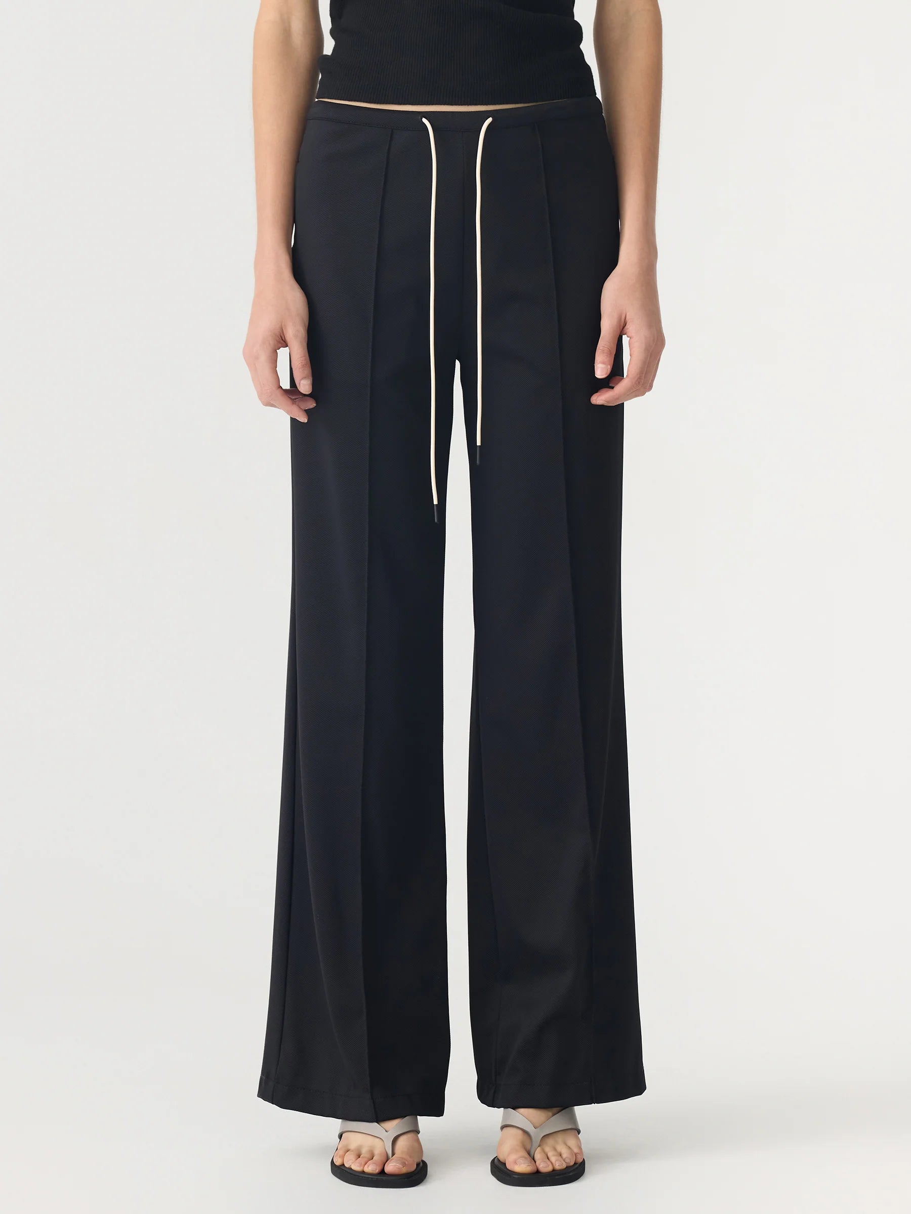 Refined Pinstitch Pant, Black