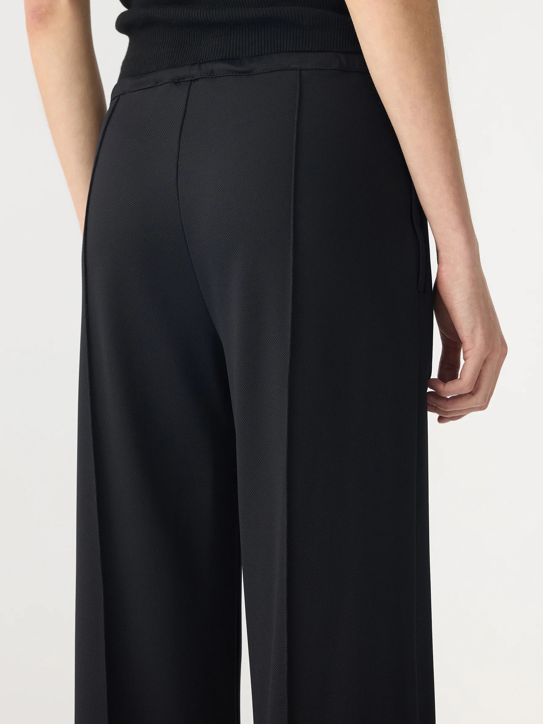 Refined Pinstitch Pant, Black