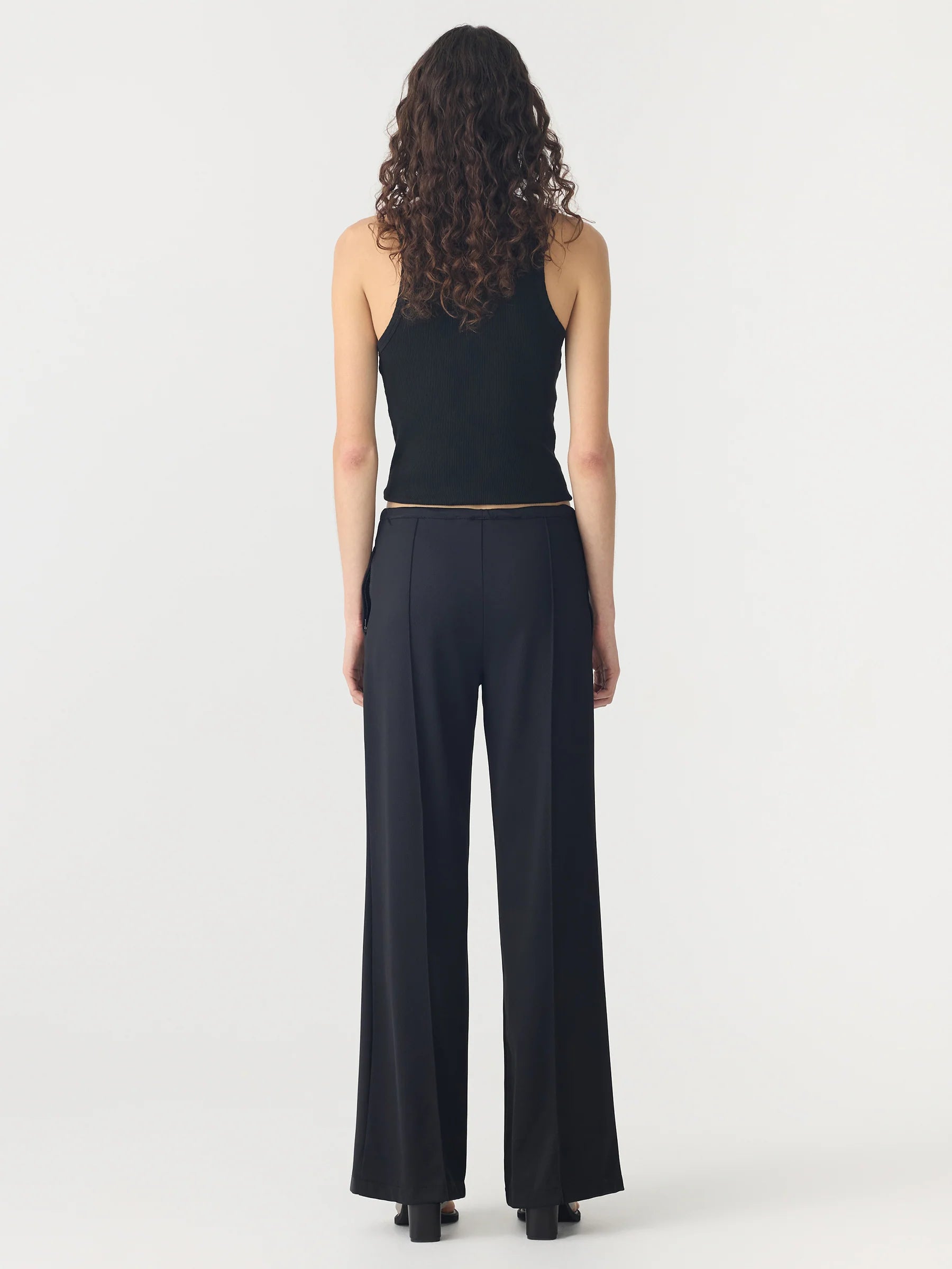 Refined Pinstitch Pant, Black