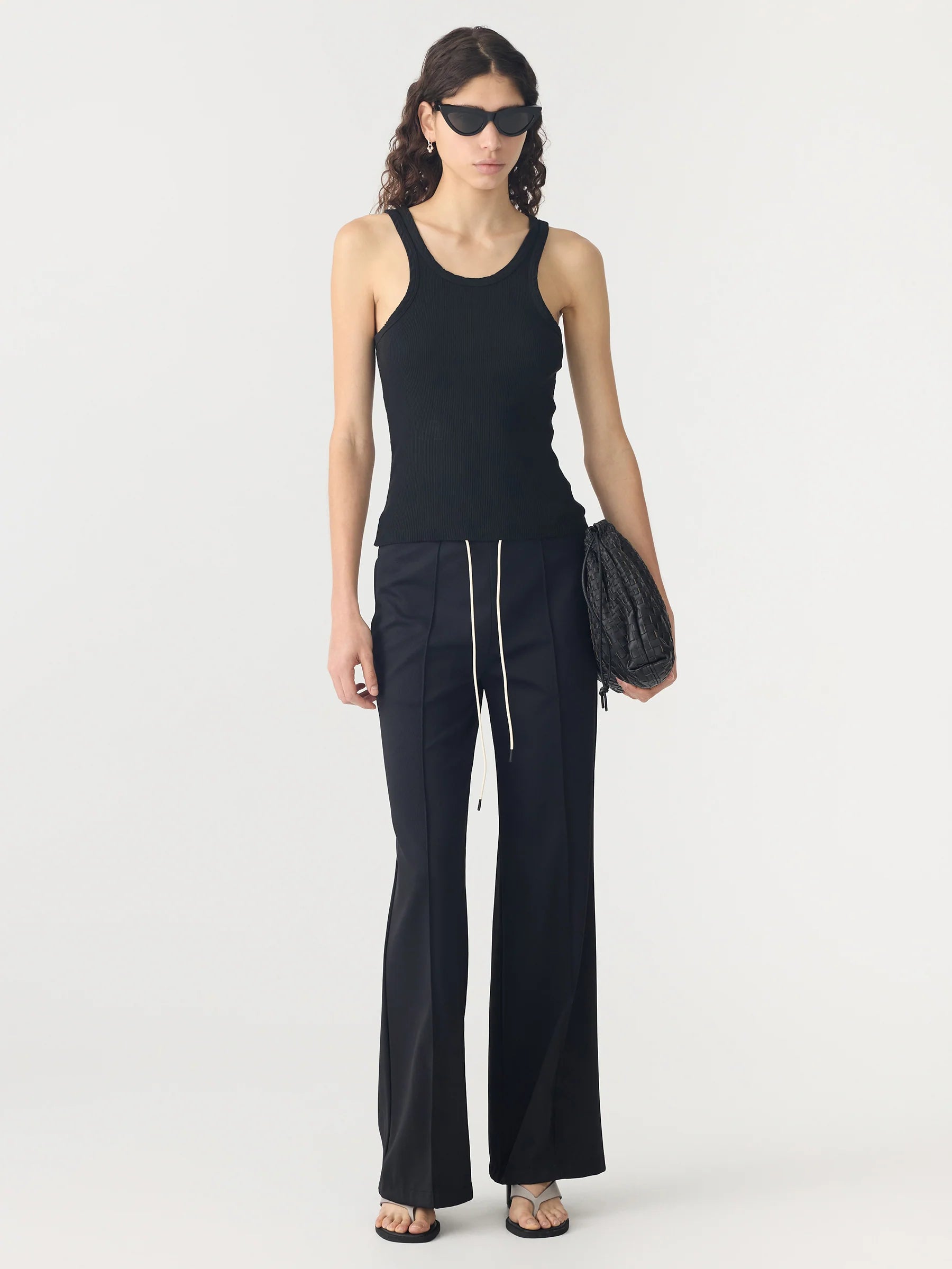 Refined Pinstitch Pant, Black