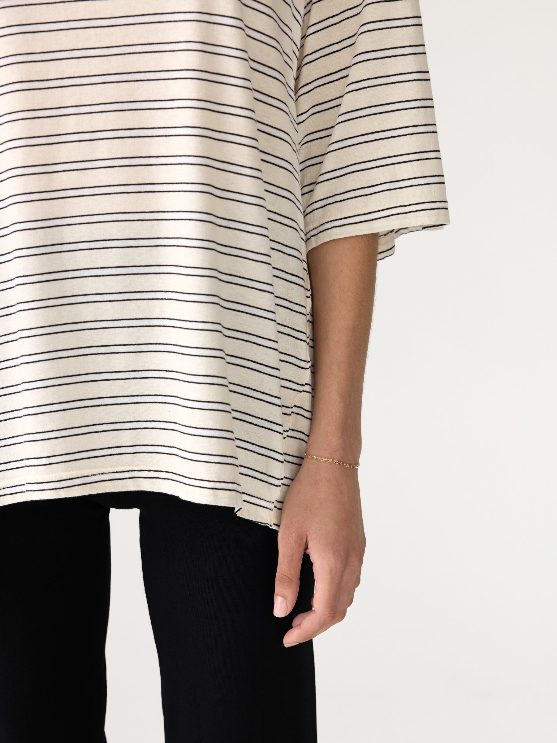 Stripe boxy ss t-shirt
