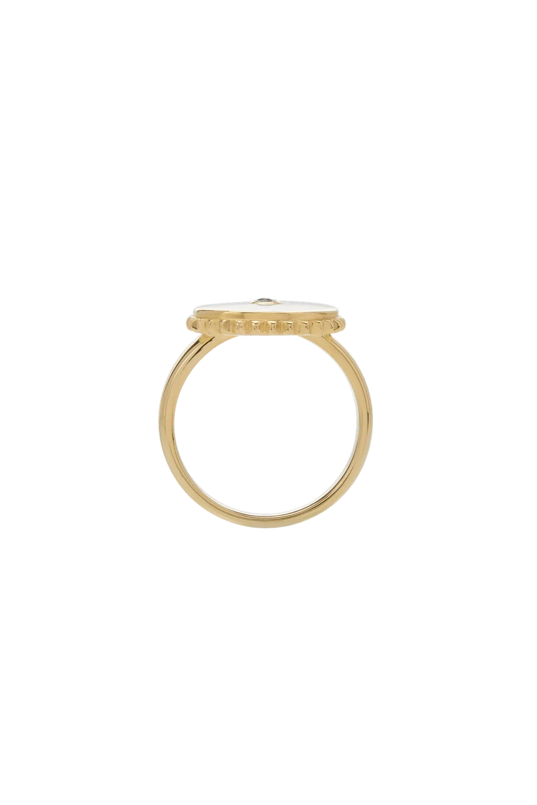 Halcyon Shield Ring in 18KT Yellow Gold Plate