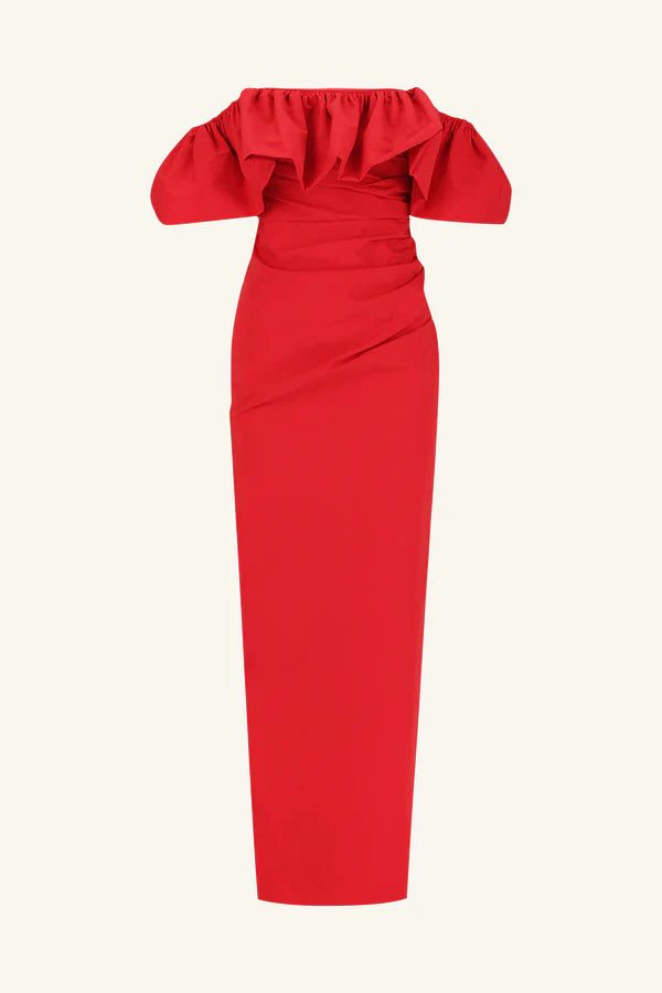 Campbell Off Shoulder Bubble Maxi Dress