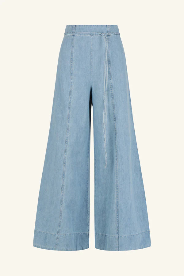ellsworth palazzo pants, bleached blue