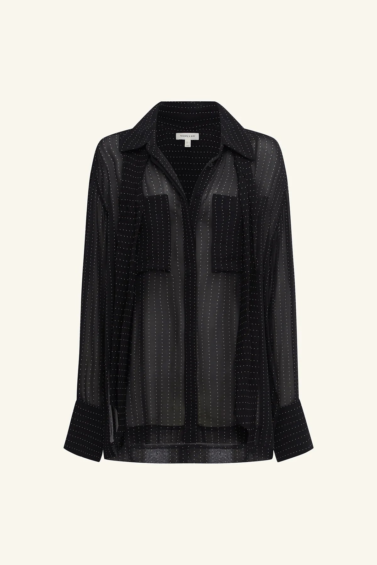 Irving polka dot sheer shirt