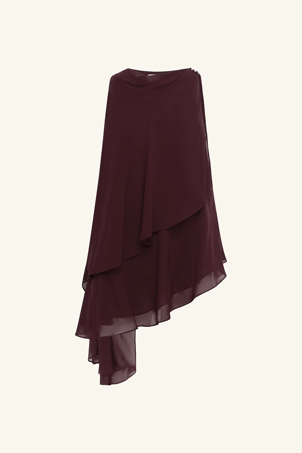 Amina assymetrical tiered top, wine tasting