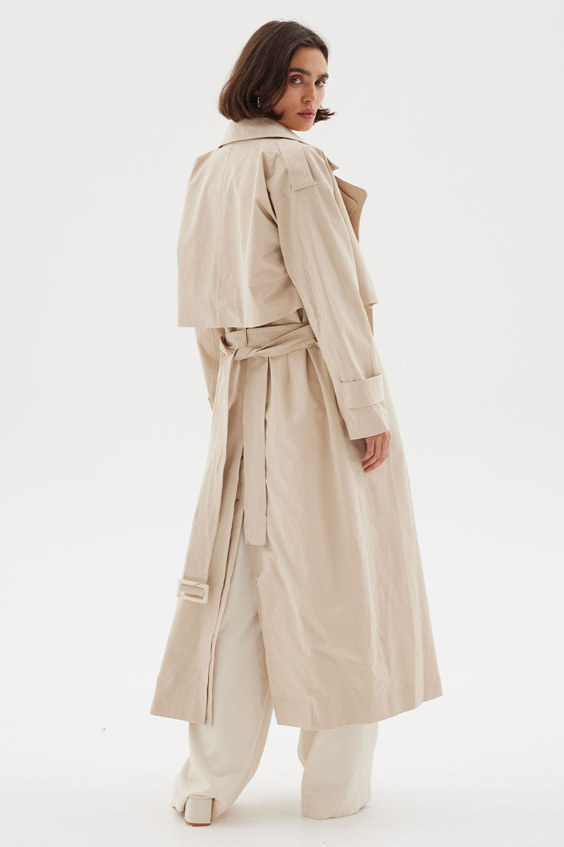 Division multi wear trench coat, beige