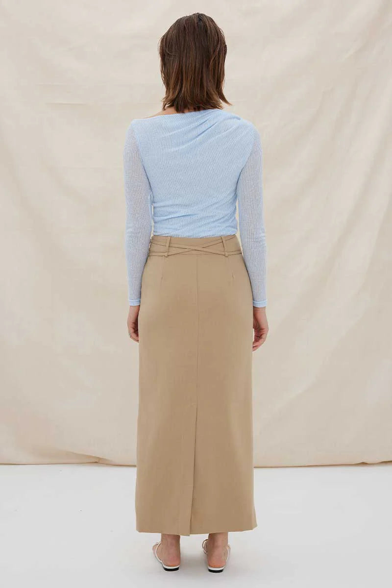 Volition maxi skirt, pecan