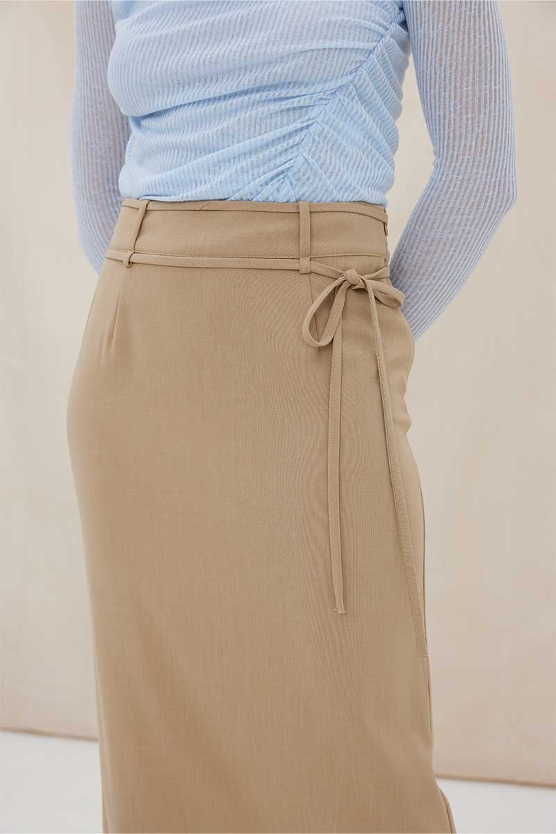 Volition maxi skirt, pecan