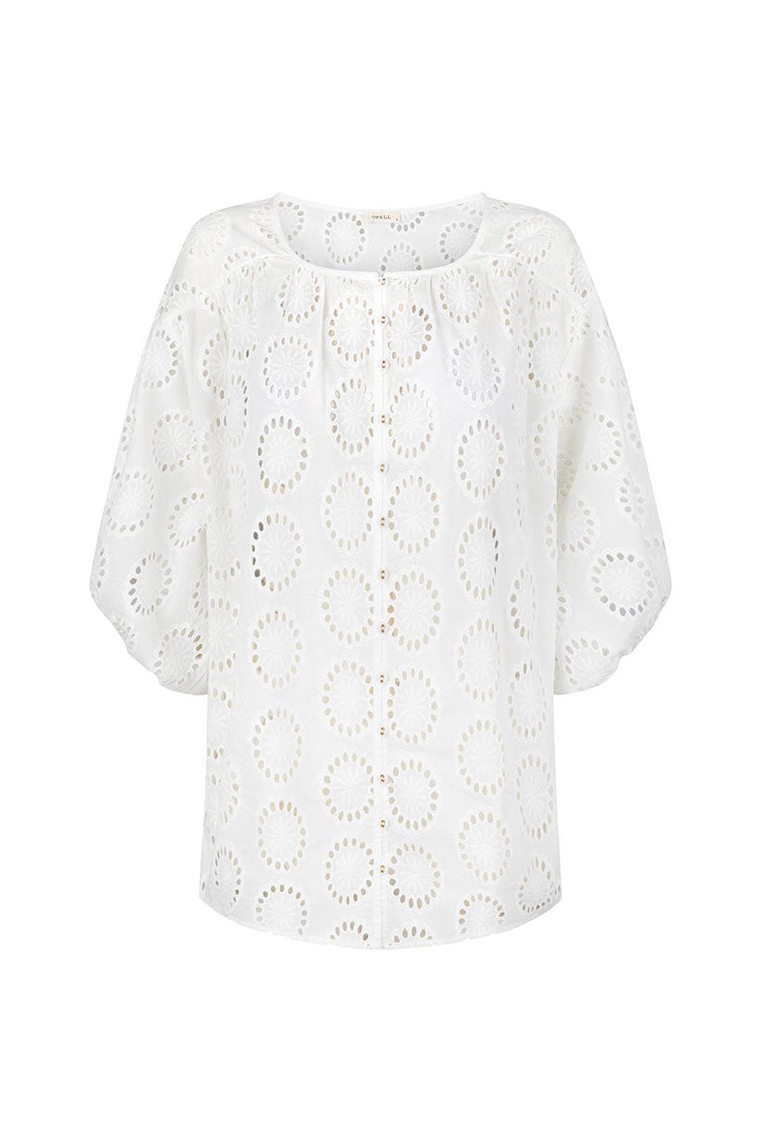 Yaya lace blouse, antique white