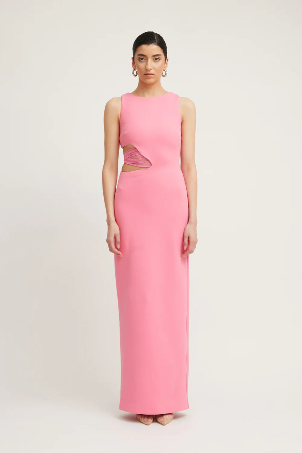 Valentina dress, rouge pink