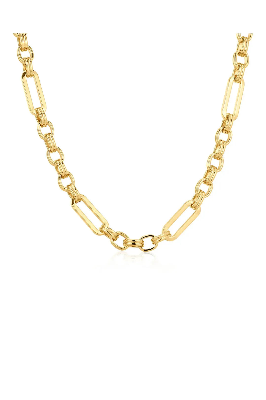 Charlotte link chain necklace, gold