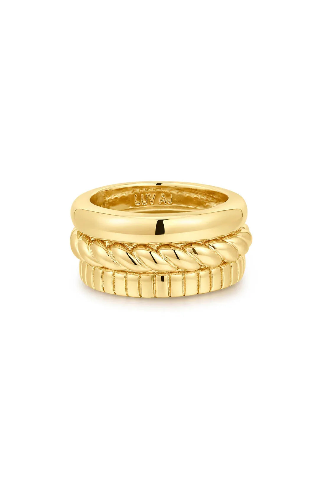 The kiara ring set, gold