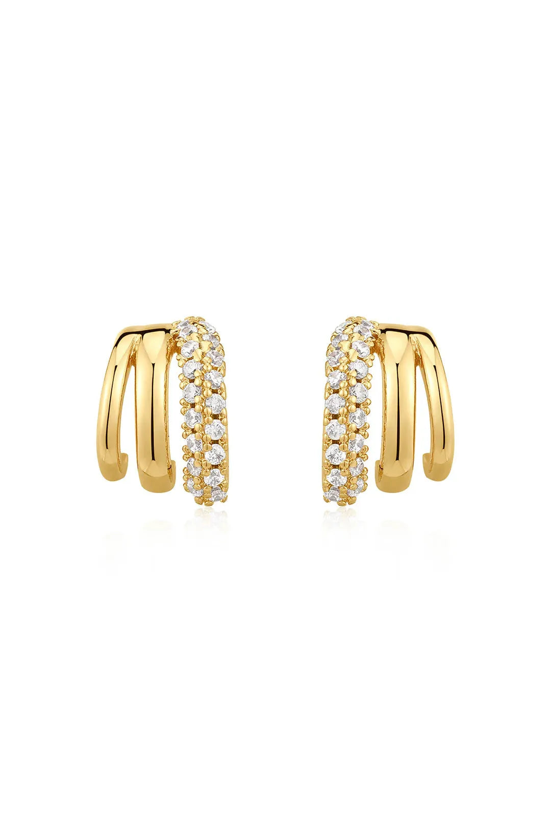 The multi piercing huggies, gold