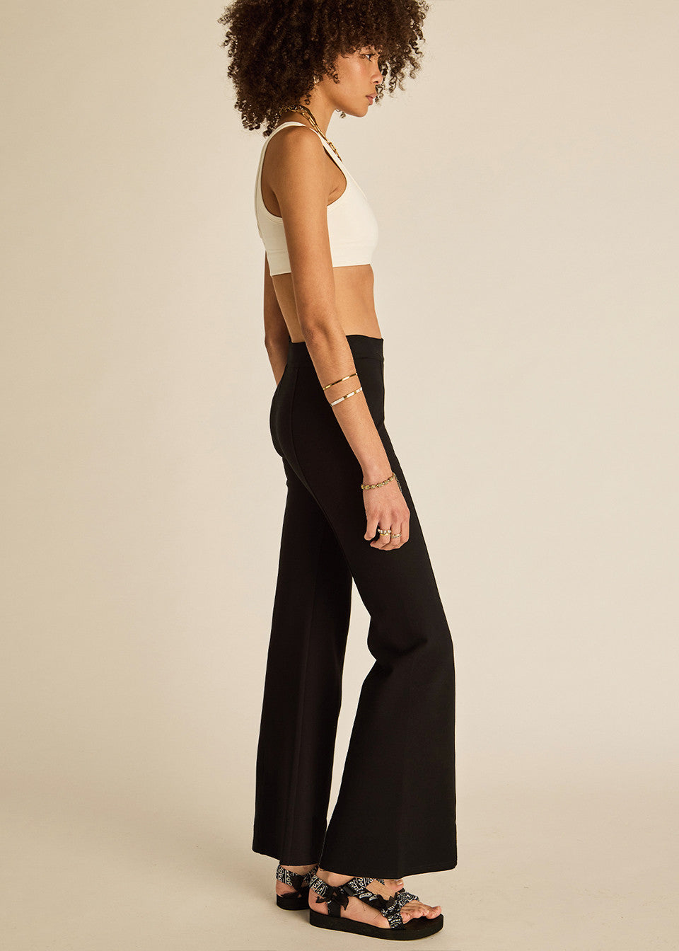 Joyela flare pant, black